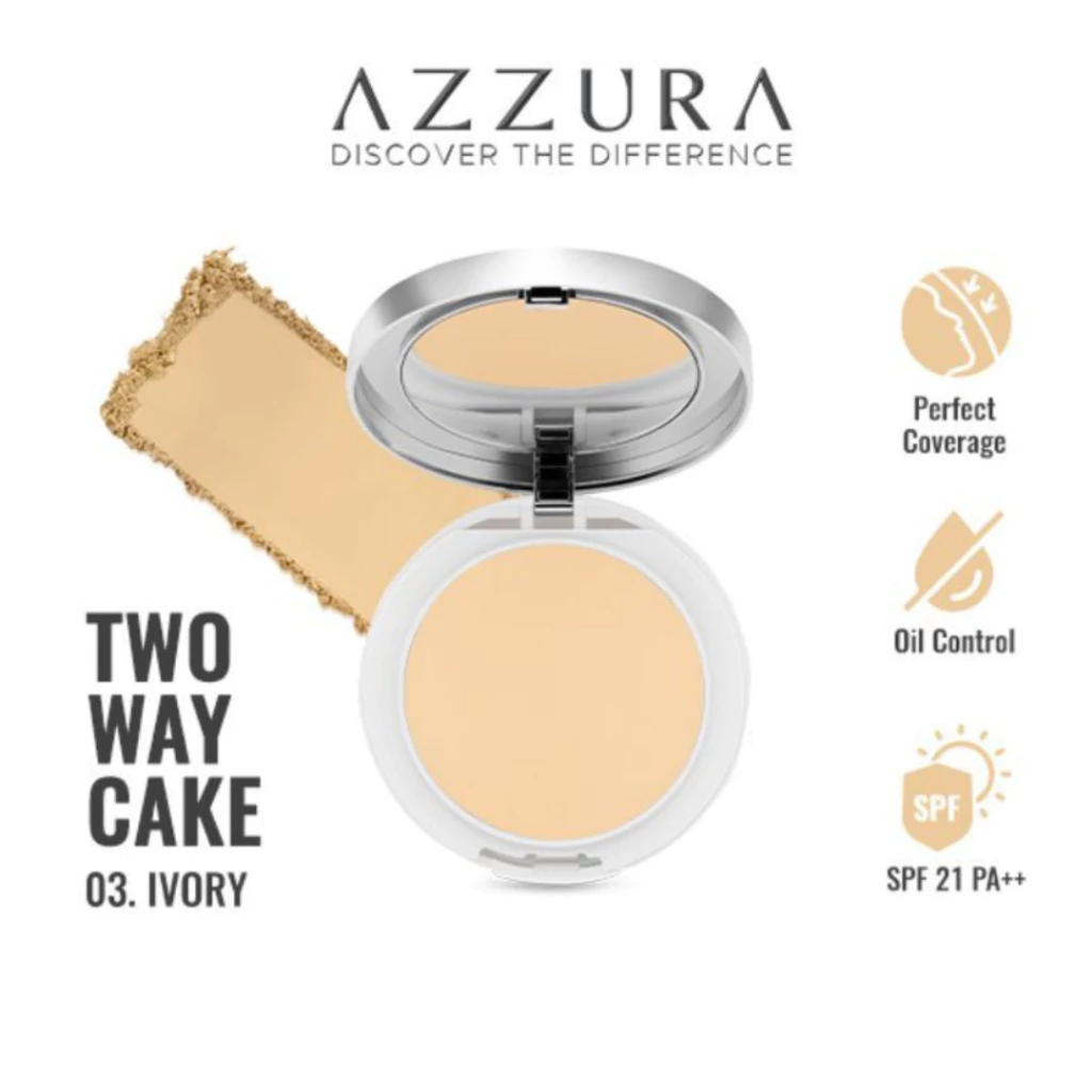 Azzura Two Way Cake All Day Matte Finish -Twc -Refil -All Series - Gambar 4