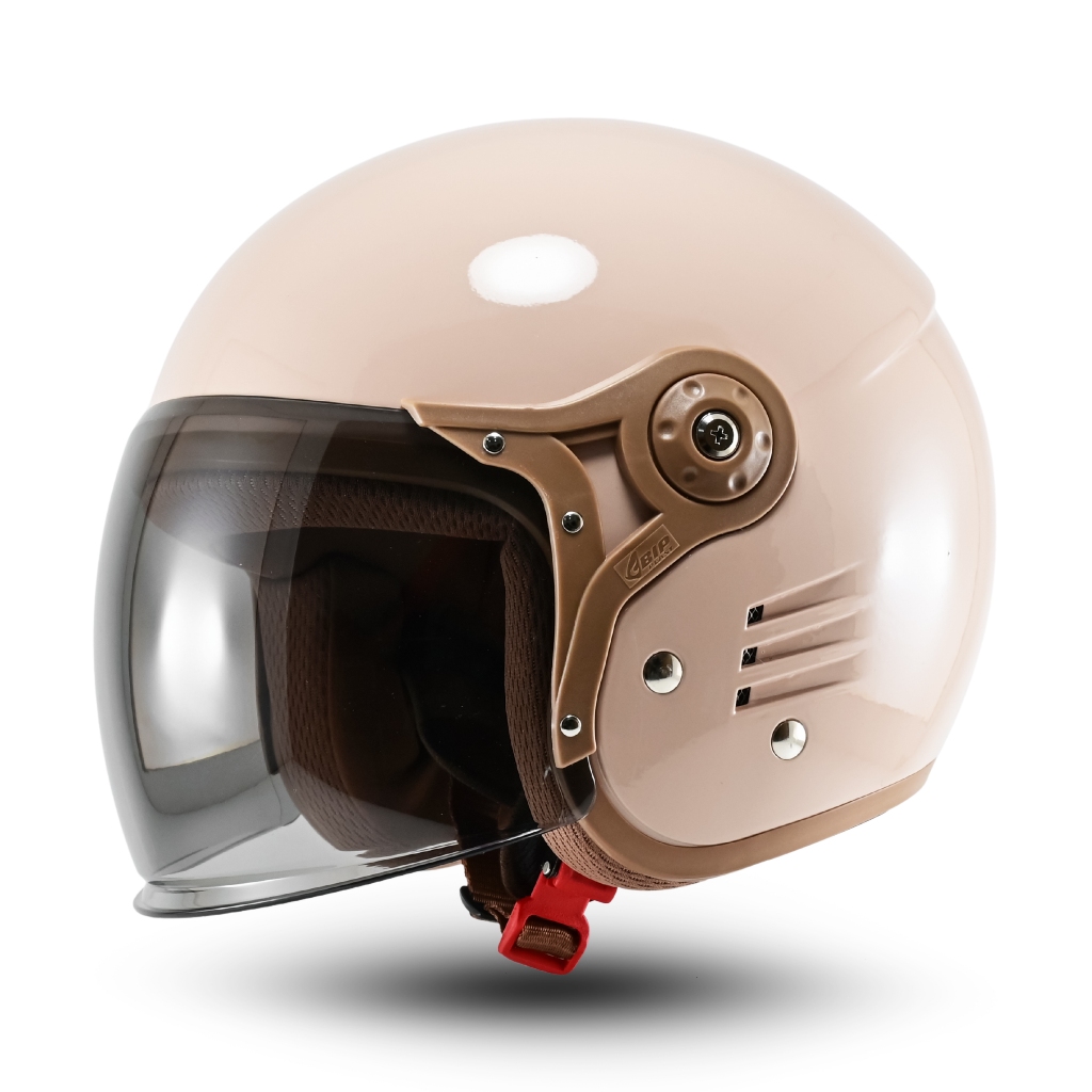 Helm Retro Dewasa Hijab Friendly Half Face Bipplast Fantasy V2 Helem Wanita Cepol SNI - Gambar 3