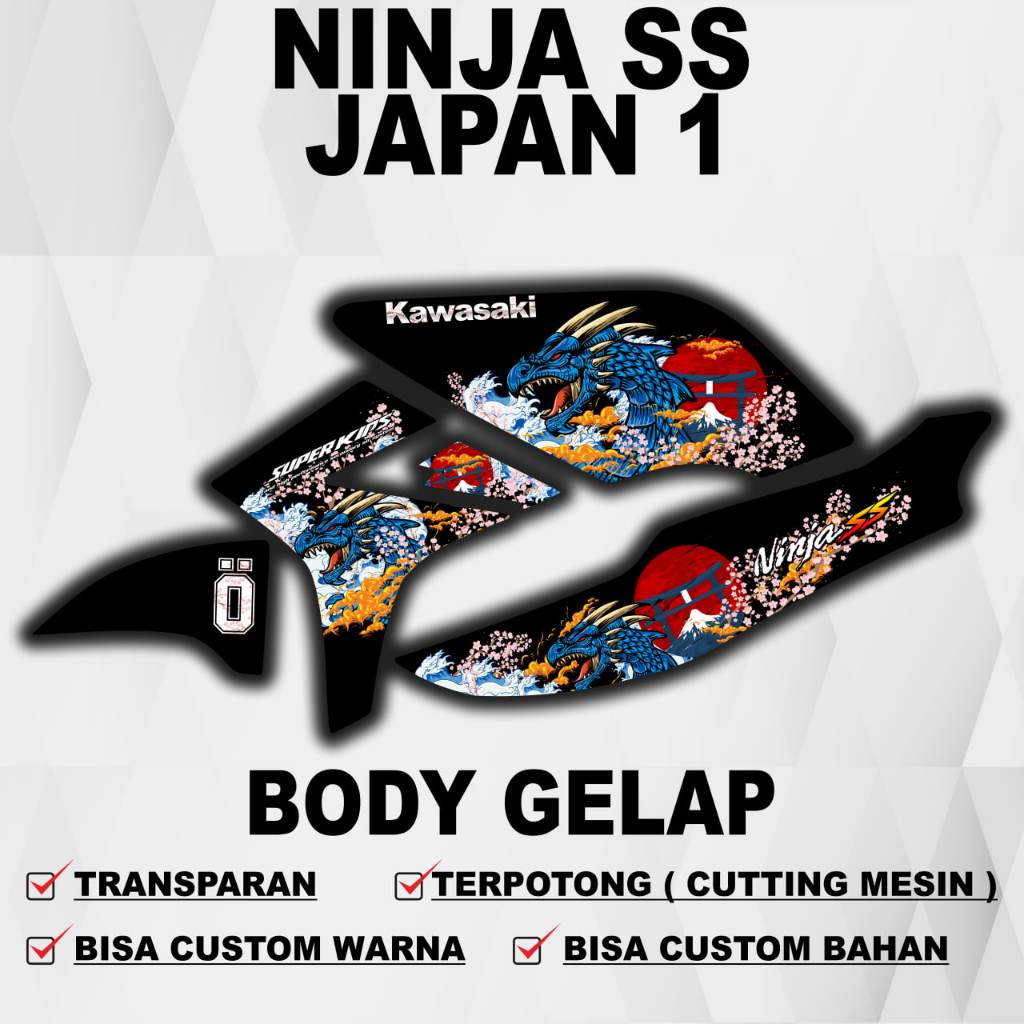 Ninja SS Sticker Ninja SS Striping/ Ninja SS Transparent Striping Decal ...