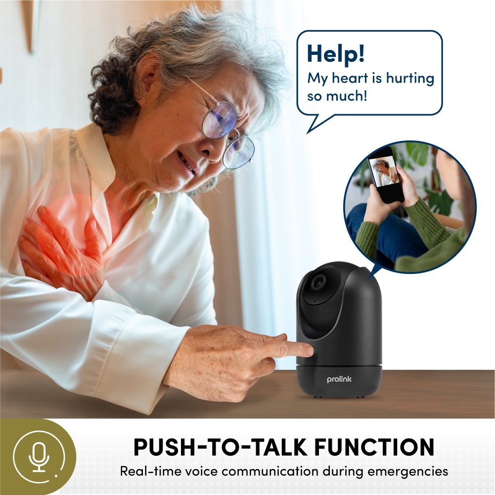 Prolink 5MP Smart IP Cam CCTV Dual Band Wifi Indoor QHD 3K Kamera CCTV 360° View Baby Monitor Human Body Detection 2 Way Audio Support ONVIF - Gambar 2