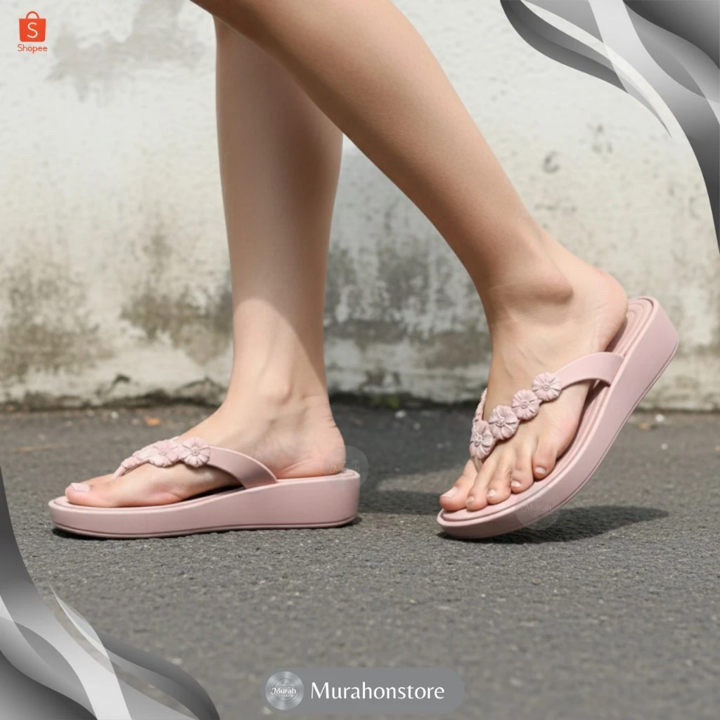 FLOWER LILY - SANDAL JEPIT BUNGA LILY COCOK DIPAKAI UNTUK DAILY MODEL TERBARU - Gambar 2
