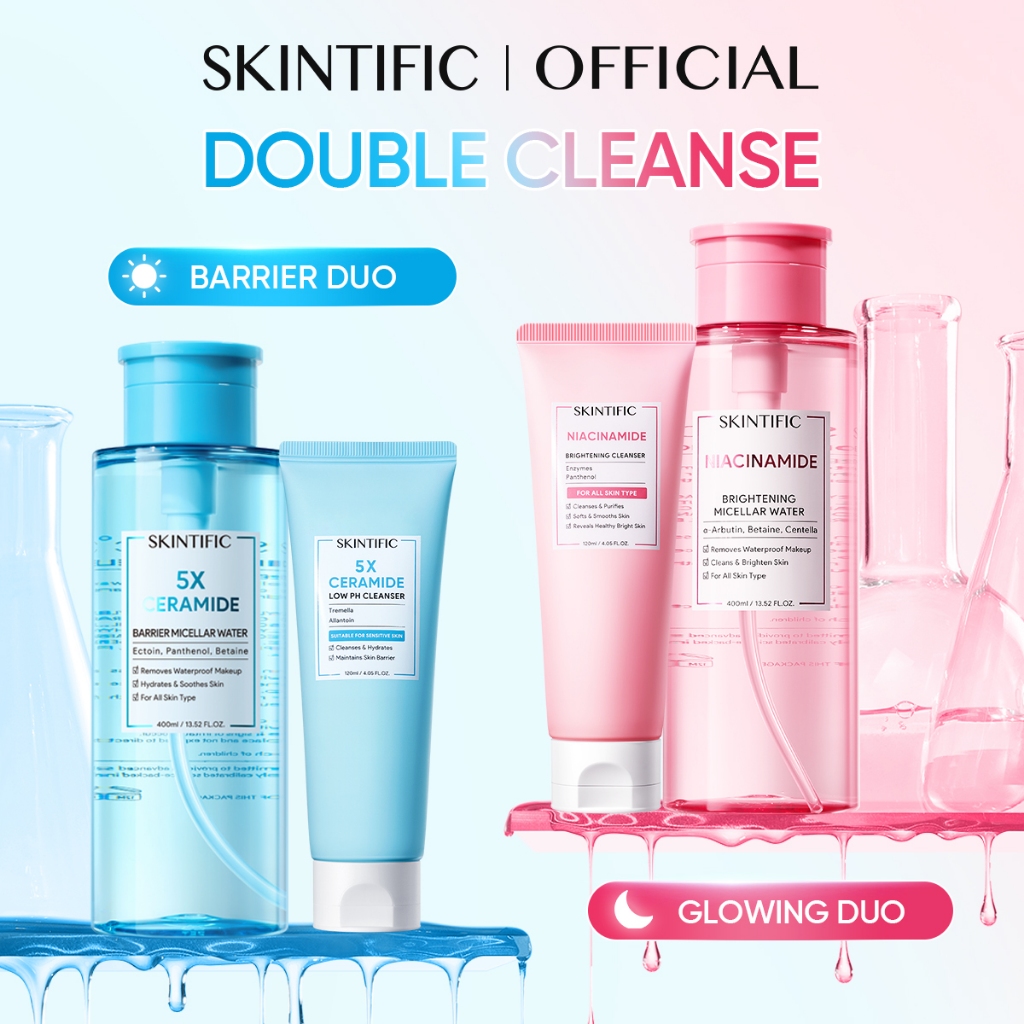 Skintific 2PCS Double Cleanse Set Brightening Barrier