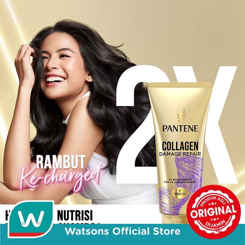 Pantene Conditioner Anti Kusut Collagen Repair Perawatan Rambut Pro-V 300ml - Gambar 4