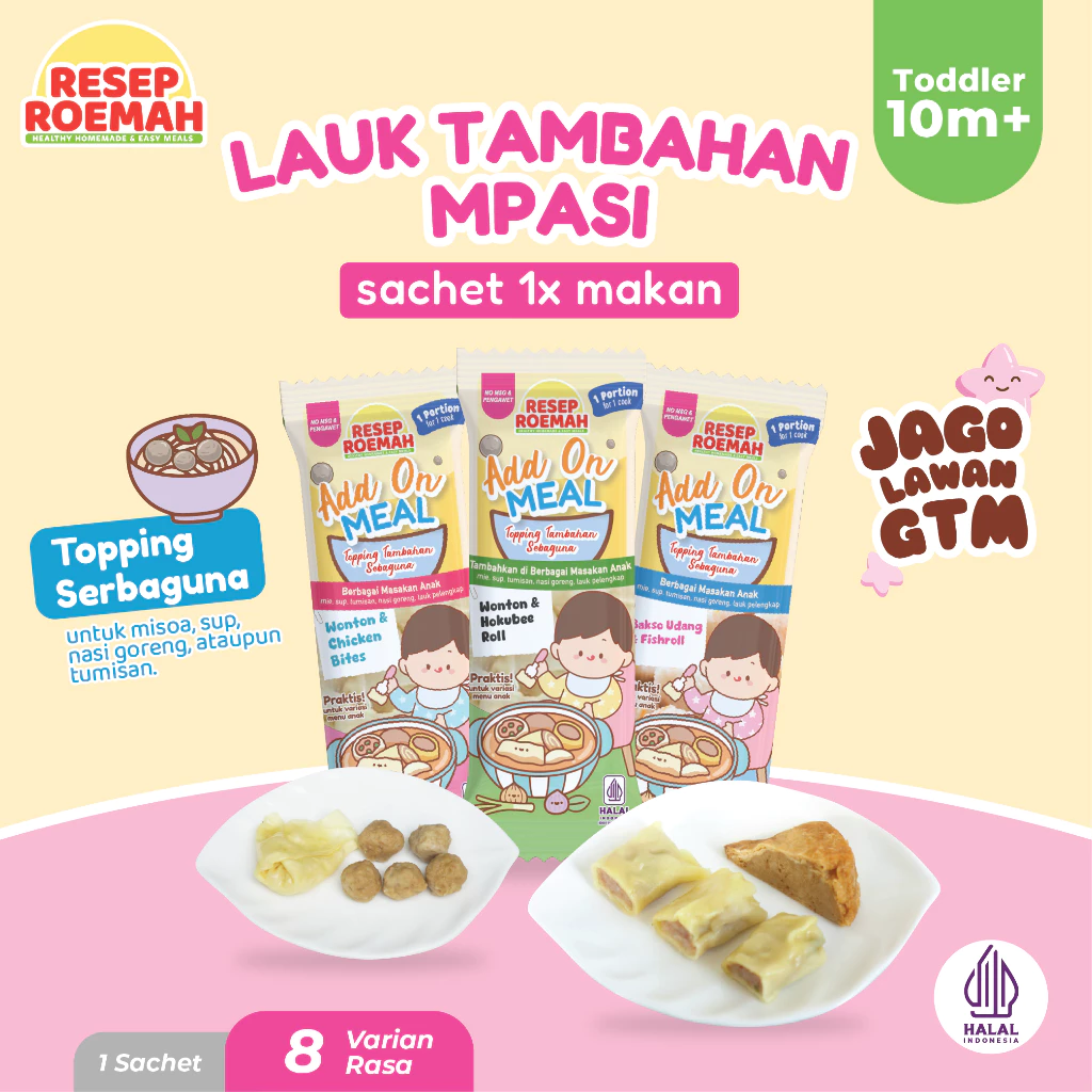 Resep Roemah Add On Lauk Tambahan MPASI / Tinggi Protein dari Daging Asli / Frozen Topping Nasi & Masakan Anak / Mpasi hingga Bekal Anak / Tanpa MSG & Pengawet