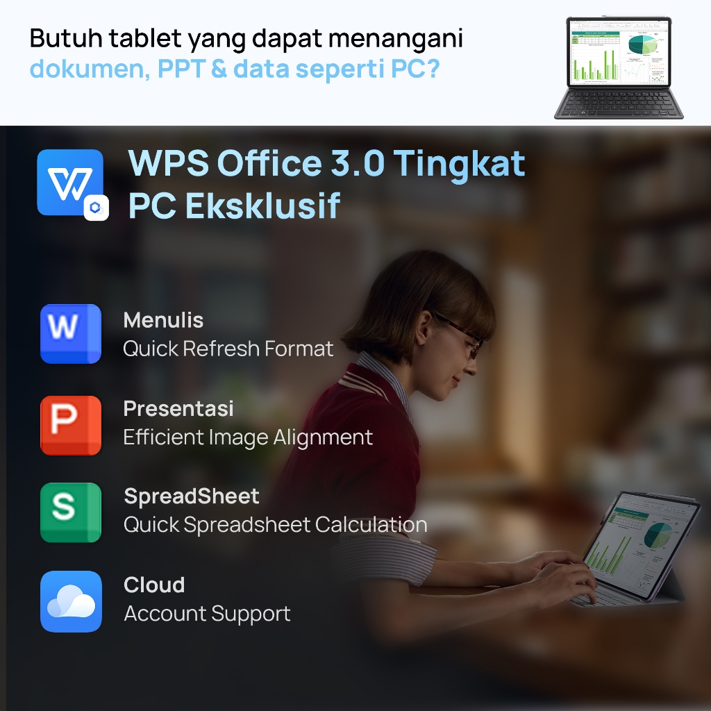 7.7 Voucher s d 20% FREE PEN HUAWEI MatePad 11.5 New Standard Edition Tablet WPS Office 3.0 Tingkat PC Eksklusif 10,100 mAh 40W HUAWEI SuperCharge - Gambar 4