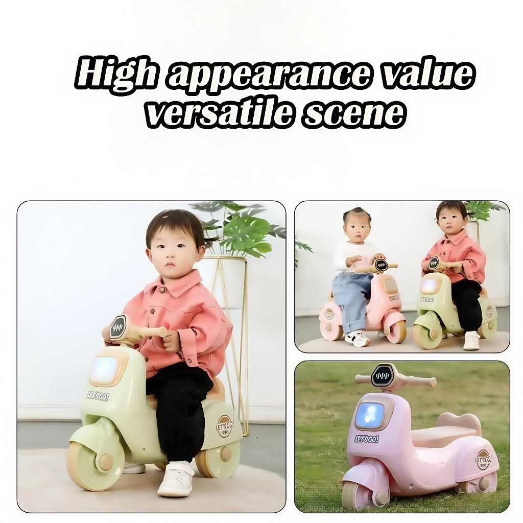 Magical Playtime Vespa Motor Anak Musik Lampu - Gambar 4
