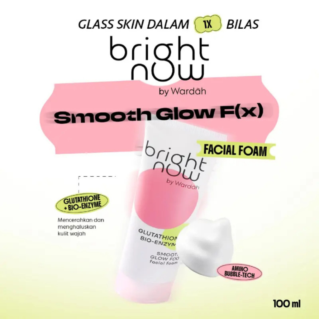 Wardah Perfect Bright Creamy Foam Brightening + Smoothing Glow 20ml - 50ml - 100ml / Merah Jingga Official - Gambar 2