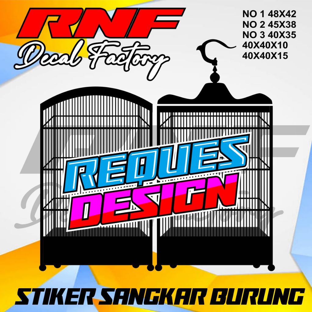 Decal Sticker Cage Bird Cage LING REQUESTS PURCHASE..Box Cage Decal ...