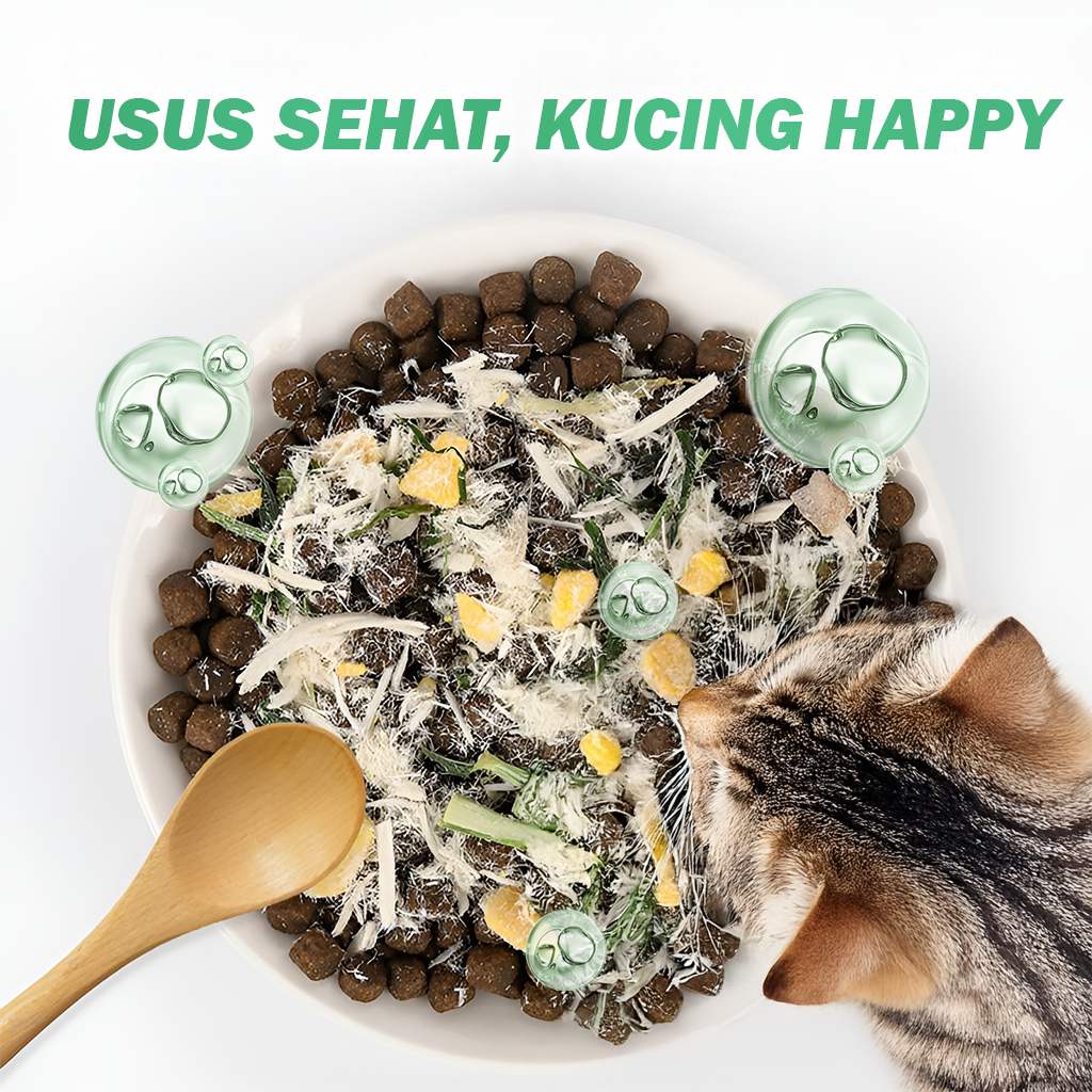 PAWZIO Egg Yolk, Cat Grass & Chicken Shreds 40g – Topping Makanan Kucing Tinggi Protein - Gambar 3