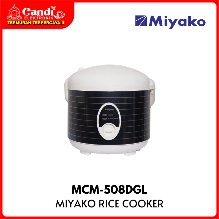 MIYAKO Rice Cooker Magic Warmer Plus 1,8 Liter 3in1 Dark Glitter Line MCM-508DGL