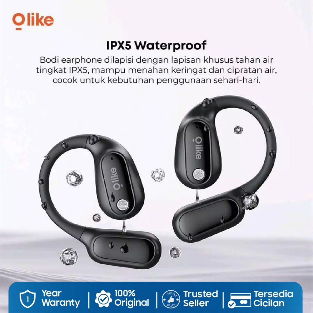 Olike Openfit A1 OWS Open EarHook Wearable Stereo Headset Bluetooth 5.4 Sport True Wireless Earbuds TWS - Gambar 3