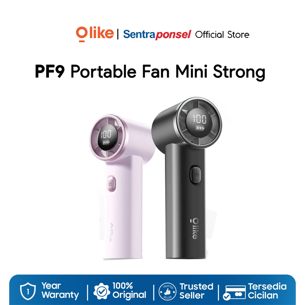 OLIKE PF9 Portable Fan Mini Strong Wind 100 Speed Led Display 3000 Mah Ultra Small
