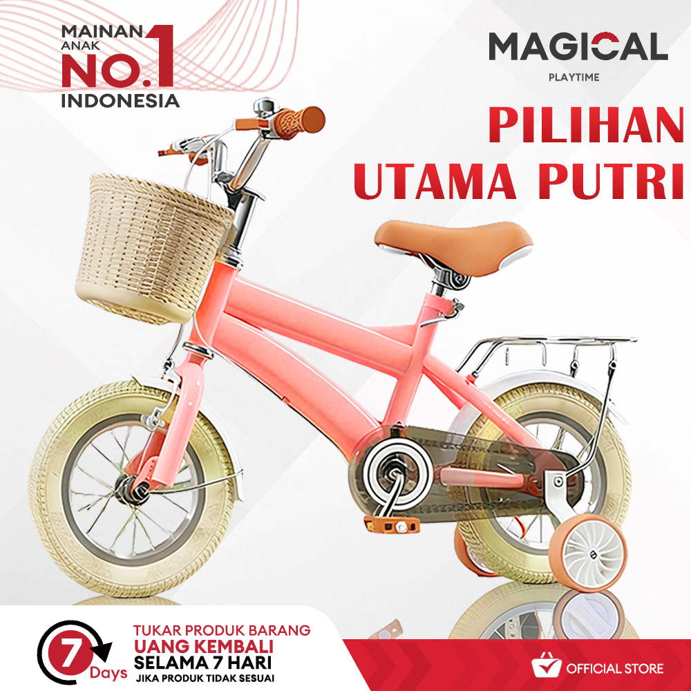 Magical Playtime Sepeda Anak Perempuan 3-12 Tahun Aman Dan Nyaman