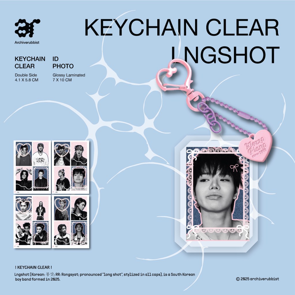 GANTUNGAN KPOP LNGSHOT CLEAR KEYCHAIN | Keychain | OHYUL RYUL WOOJIN ...