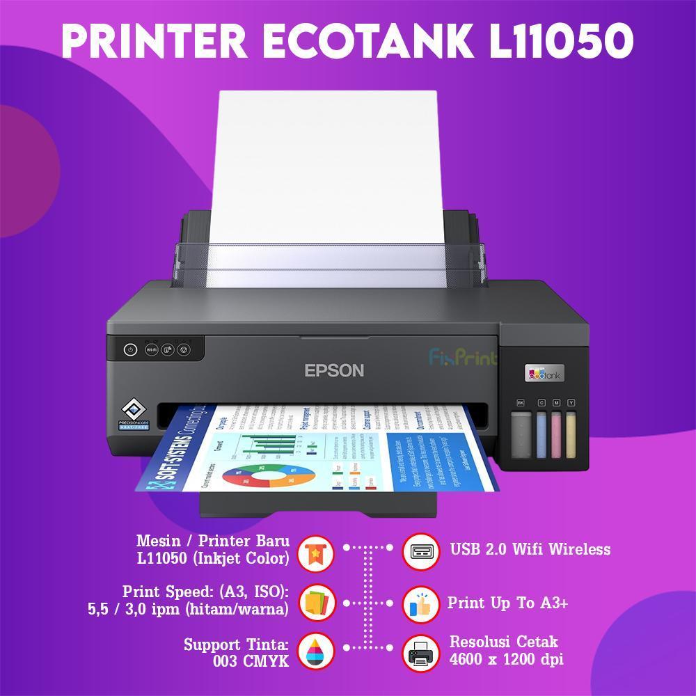 FixPrint Epson L18050 Print Only A3 WIFI Pengganti L1800 / Epson L14150 A3+ Wide Format Print Scan Copy WiFi Tinta 001 / L11050 A3+ - Gambar 4