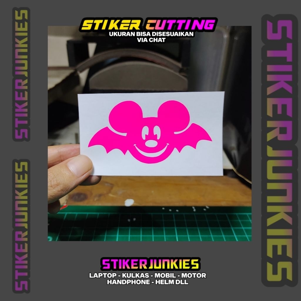 MICKEY MOUSE LOGO STICKER 17 CUTTING STICKER | Shopee Singapore