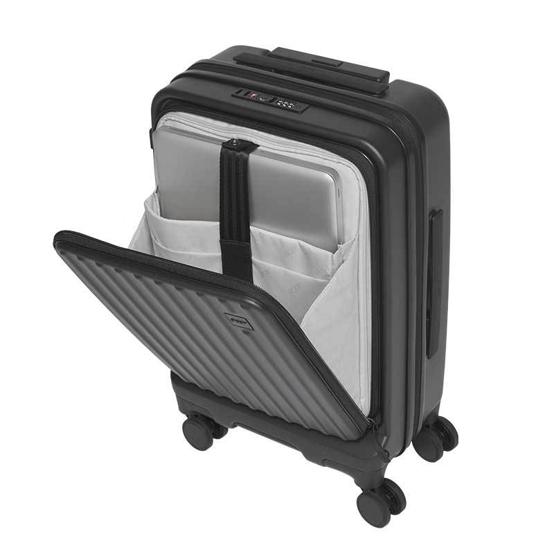Acer Fashion Koper Polyethylene Barcelona Carry-on Luggage - Midnight Black - Gambar 4