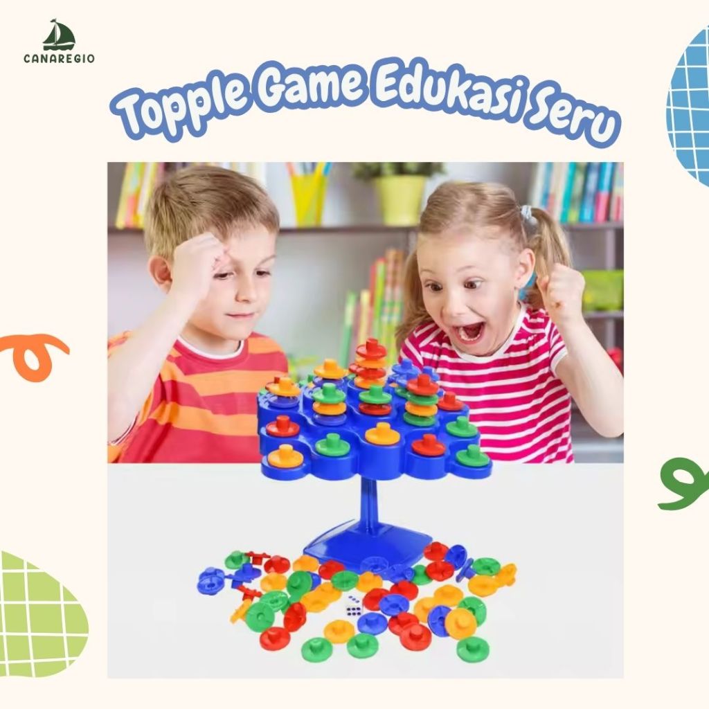 Topple Tower Game – Fun and Build a Tower Without Fall! | Shopee Singapore