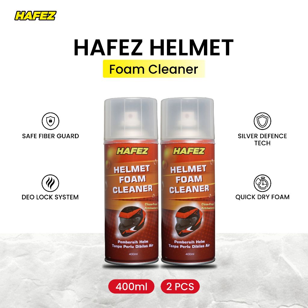 HAFEZ BUNDLING 2 Helmet Foam Cleaner Foam Pembersih Helm & Menghilangkan Bau Helm