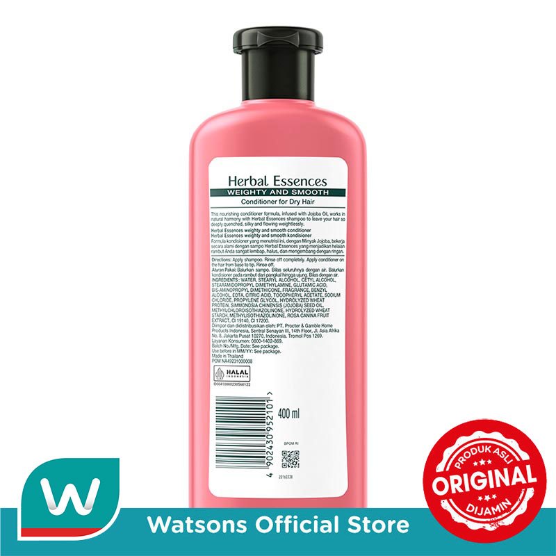 Herbal Essences Conditioner Classics Weighty and Smooth Rosehip with Camellia Oil 400ml - Gambar 2
