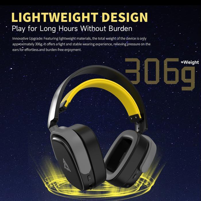 Headset Gaming Ajazz AHM09 / AHM-09 MAX E-Sports Wireless Gaming Headset - Gambar 4