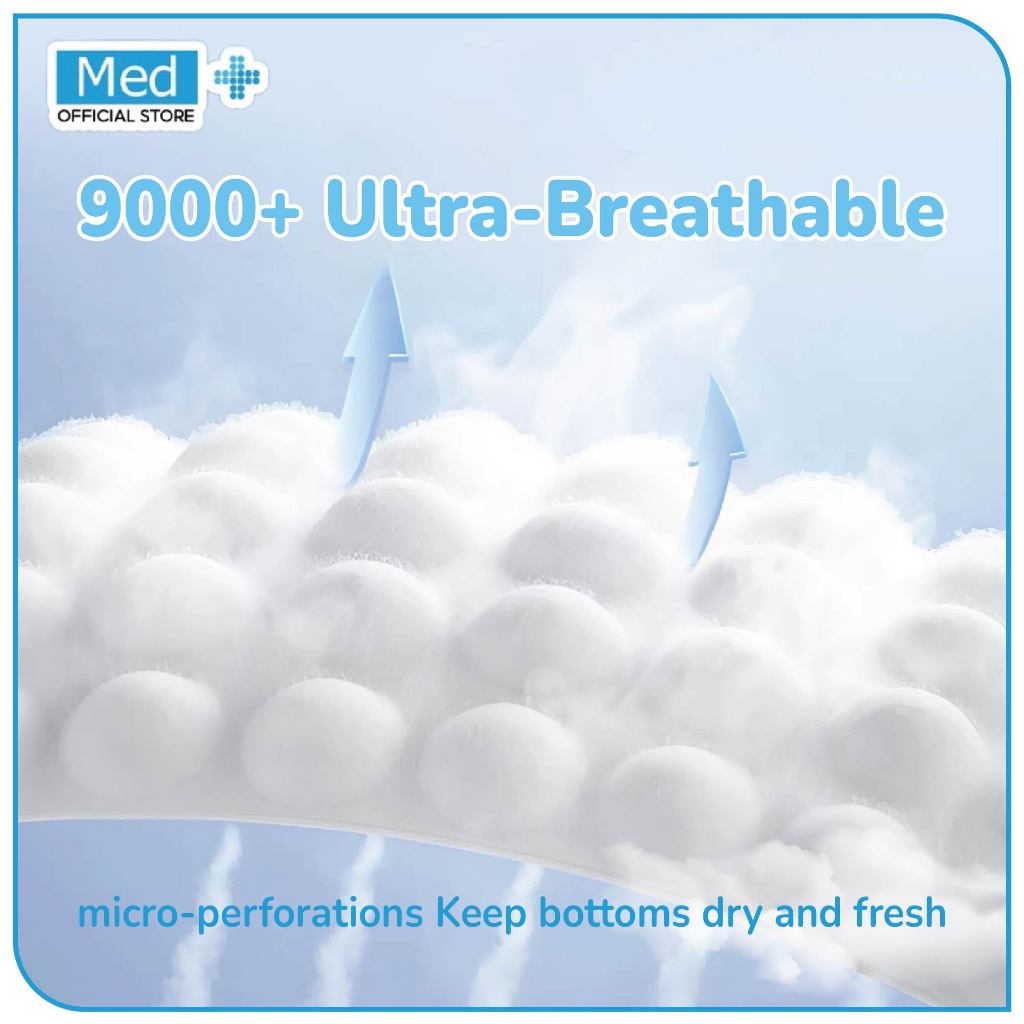 Med+ Baby Diapers Pants Disposable / Popok Bayi Sekali Pakai Tipe Celana Nyaman dan Lembut Baby Comfort Diapers Premium. - Gambar 4
