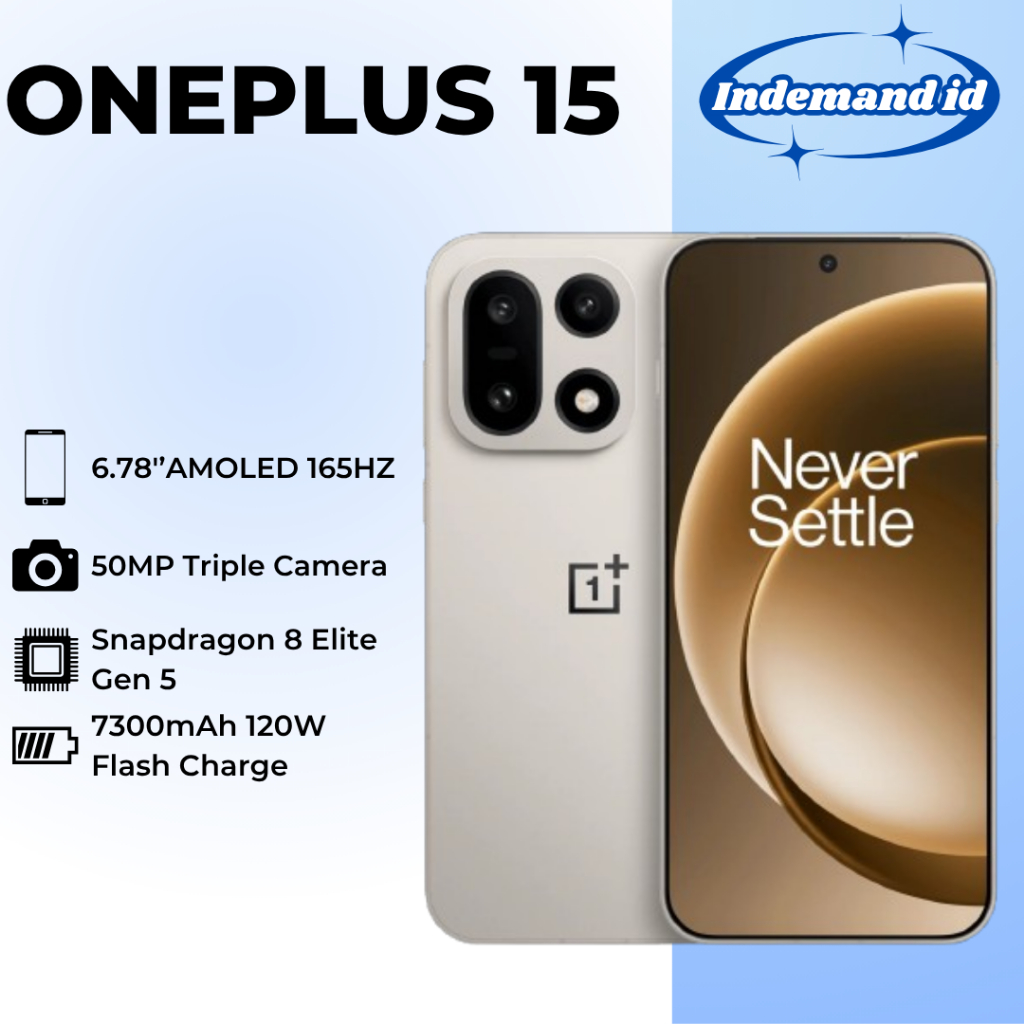 OnePlus 15 5G 6,78''AMOLED 165HZ Snapdragon 8 Elite Gen 5 7300mAh 120W
