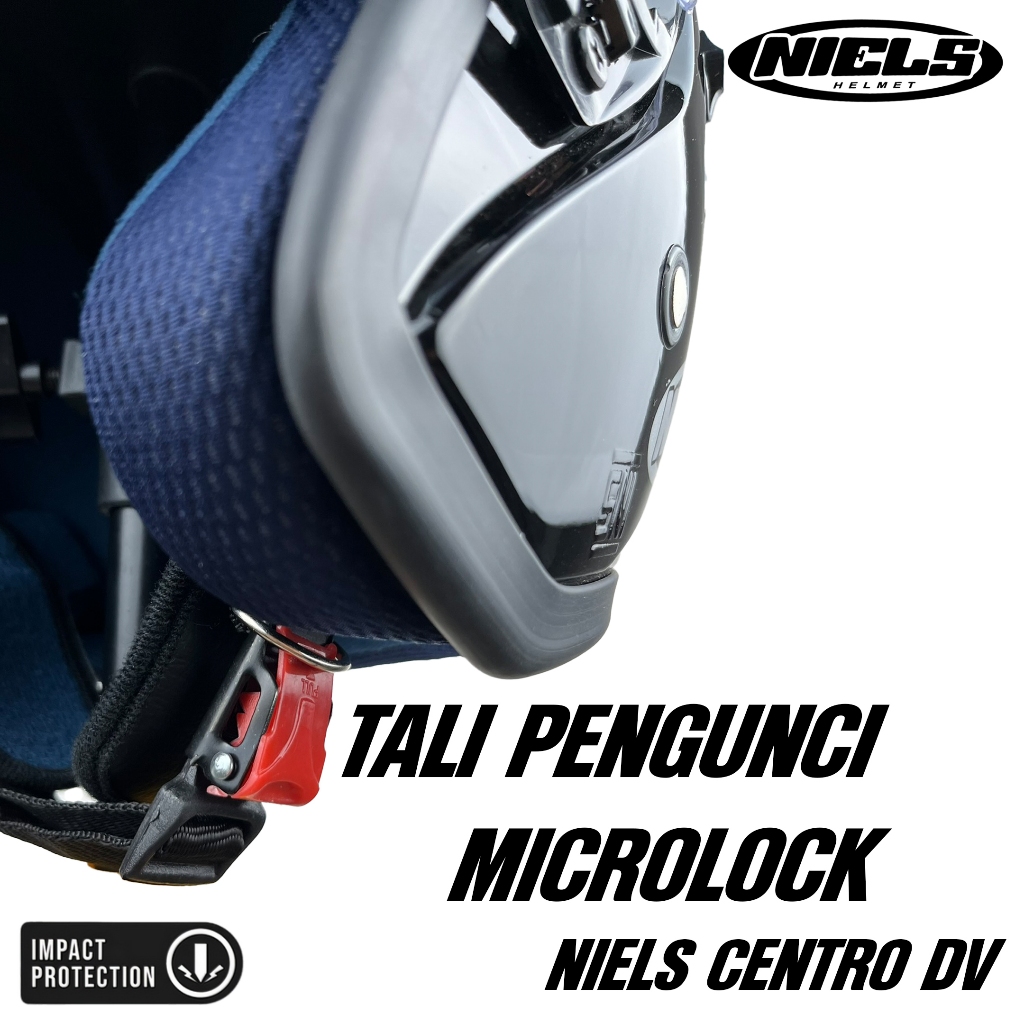 NIELS - Helm Half Face Centro Double Visor Dewasa SNI Motorcycle - Gambar 4