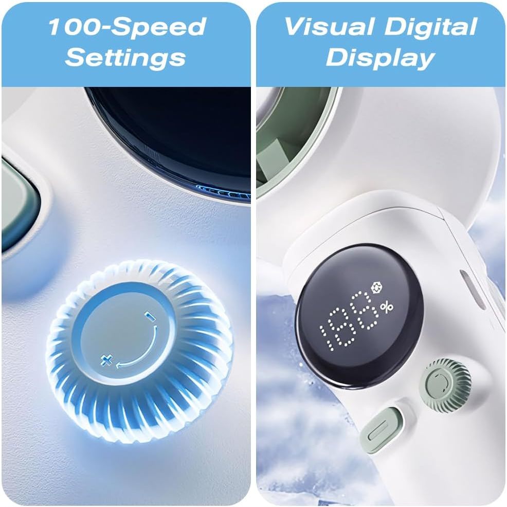 Kipas Turbo Mini 100-Level Rechargeable Fan - Gambar 4