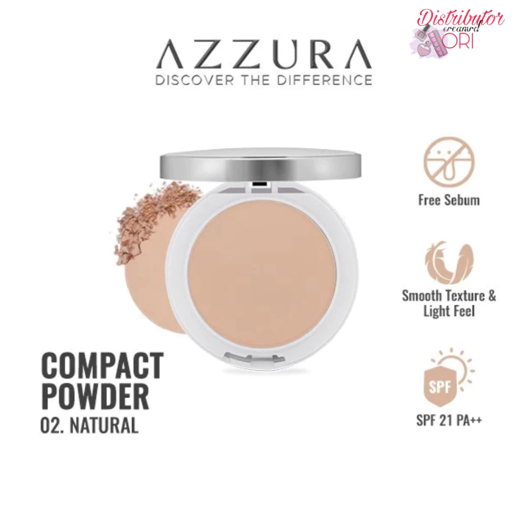 AZZURA Compact Powder Bedak Padat -Fresh Look - Gambar 4