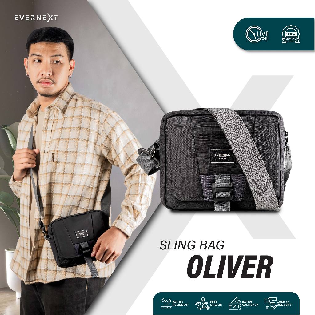 Evernext - Oliver Men's Sling Bag Daily Use Mini Compact Stylish Men's ...