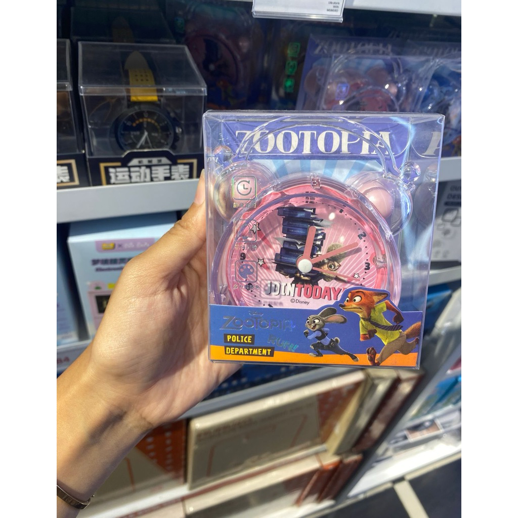 Mumuso x Disney - Zootopia Classic Series Mini Clock (Pink) | Shopee ...