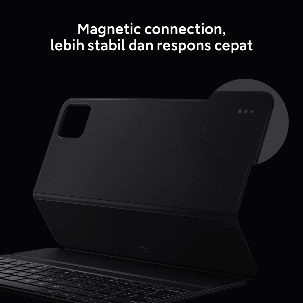 POCO Pad X1 Keyboard / Desain 2-in-1 keyboard + pelindung sekaligus / PC-like Typing lebih efisien dan nyaman / Magnetic Connection lebih Stabil & respons cepat / Smart Wake/Sleep untuk mode menyala/tidur [Official Store] - Gambar 4