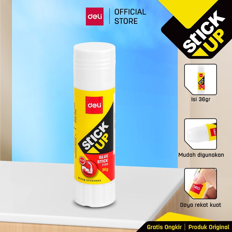 Deli Glue Stick / Lem Kertas Batangan Daya Rekat Kuat Mudah Digunakan E710x - Gambar 4