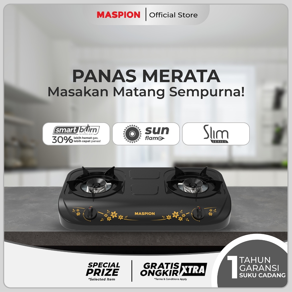Maspion Kompor Gas 2 Tungku MKG-102 DGSF