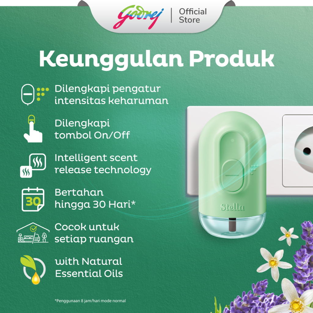 Stella Air Freshener Electric Refill Loving Jasmine - Pengharum Pewangi Ruangan Elektrik - Gambar 4
