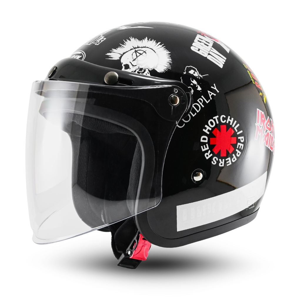 Helm Bogo Wanita Kekinian Helem Retro Pria Terbaru SNI - Gambar 3