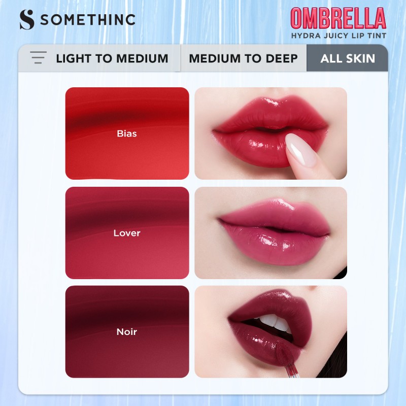 Somethinc Ombrella Hydra Juicy Lip Tint / Merah Jingga Official - Gambar 4