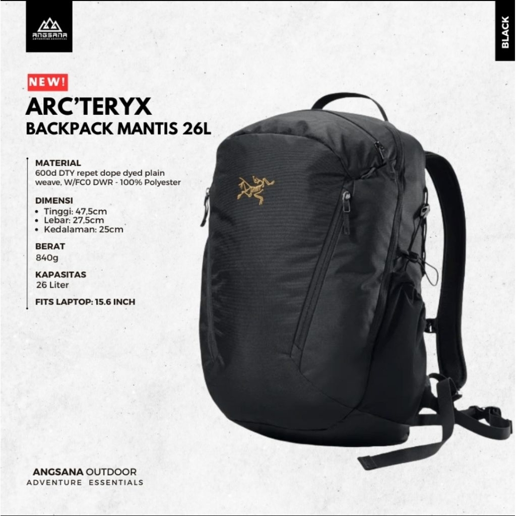 Arcteryx Mantis Series 26 Liter Backpack | Shopee Singapore