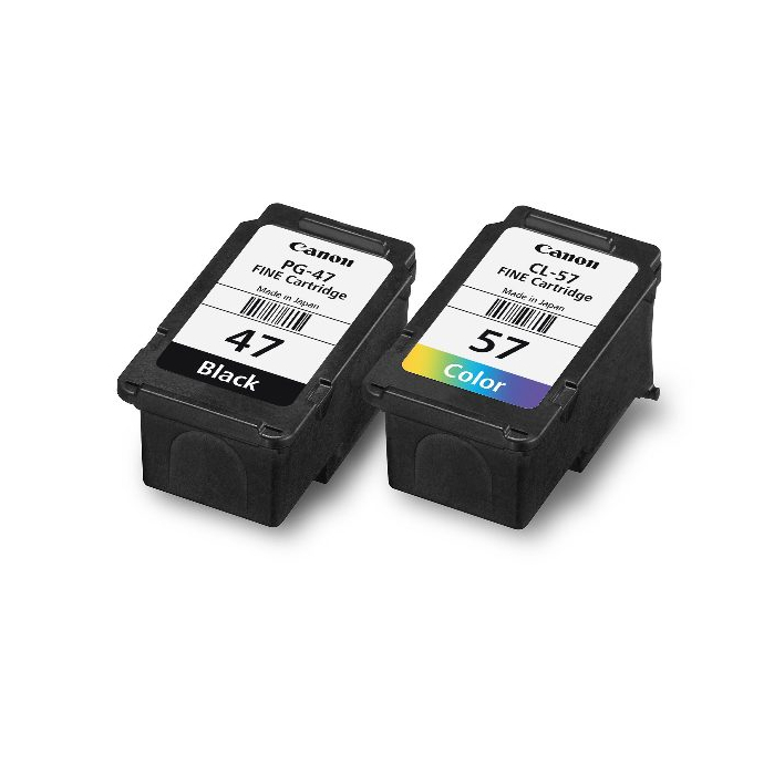 FixPrint 100% ORIGINAL Tinta Canon PG 47 Black & CL 57 Color - Tinta Canon E410 E470 E3470 E4570 - Tinta Asli Original - Gambar 4