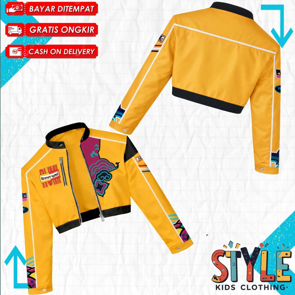 Rumi Huntrix Kpop Demon Hunters/ Kids Crop Top Jacket Rumi Huntrix Kpop ...