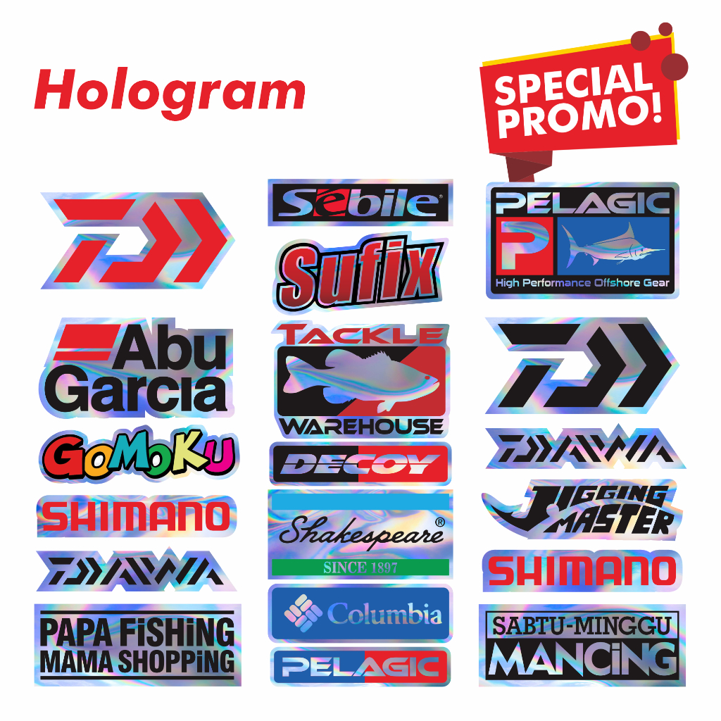 Hologram Fishing Cutting Stickers, Latest Fishing Cutting Stickers ...