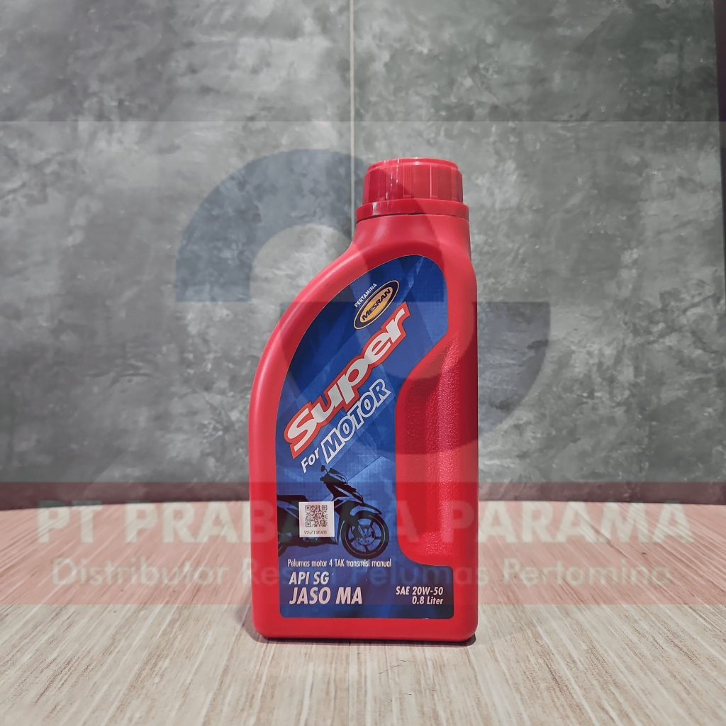 Pertamina Mesran Super Motor 20w-50 0.8 Liter - Oli Motor Manual