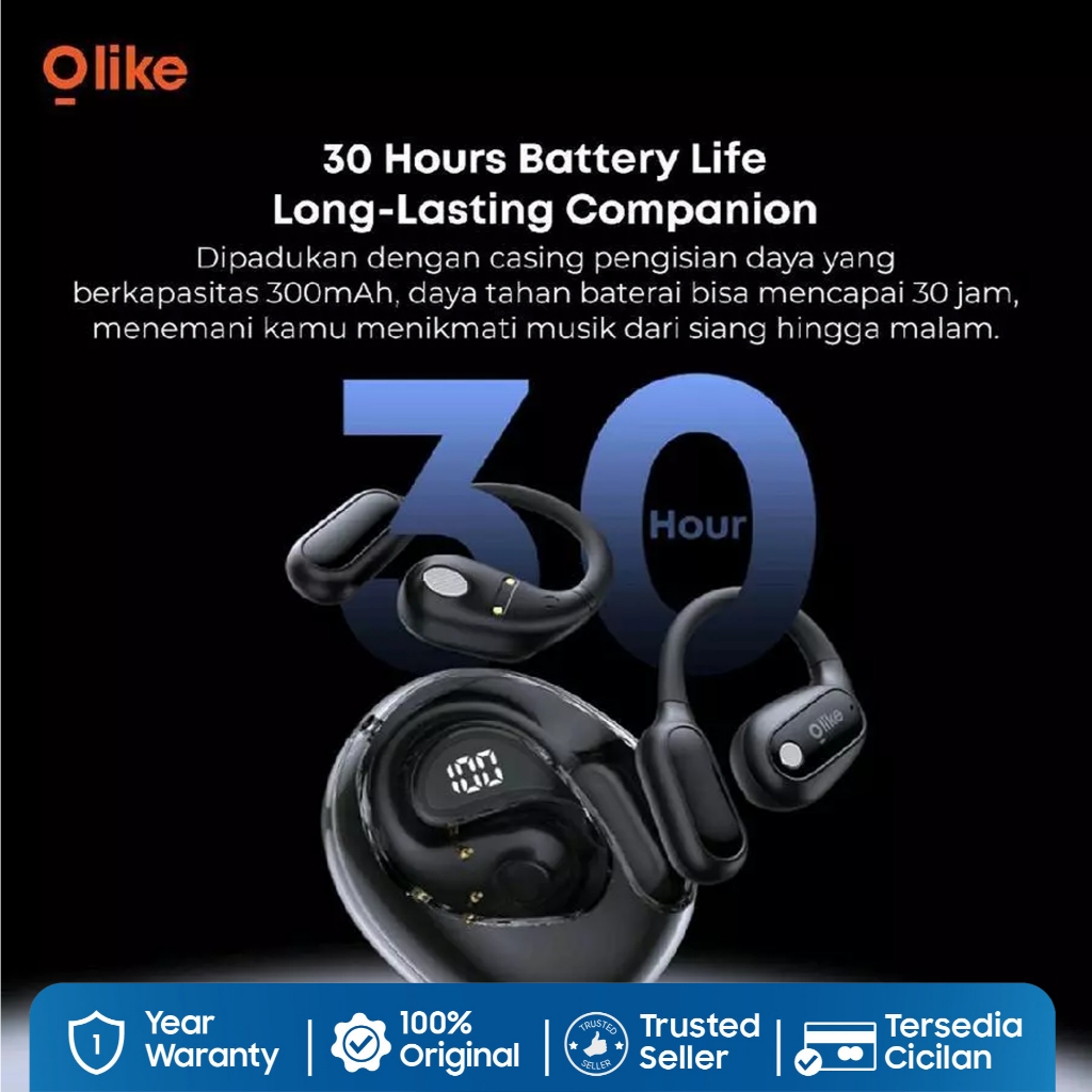 Olike Openfit A1 OWS Open EarHook Wearable Stereo Headset Bluetooth 5.4 Sport True Wireless Earbuds TWS - Gambar 2