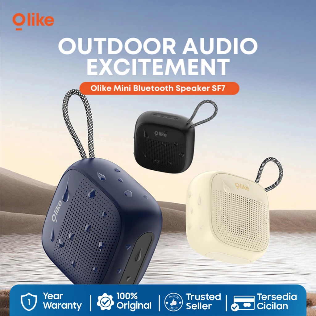 OLIKE Speaker Bluetooth 6.0 Mini Wireless Outdoor Bass Max Portable HiFi Sound Stereo Audio Portable SF7 Bass and Quality - Gambar 2