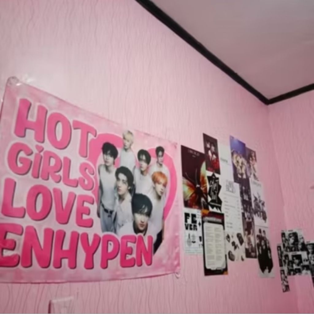 Enhypen Members Hot Girls Flag Tapestry, Enhypen Concert Banner