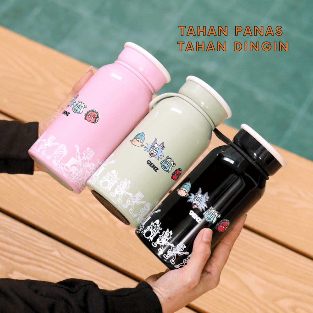 Tumbler Aesthetic MilkPop 400 ML Vacuum Insulated Stainless Steel Tahan Dingin & Panas BPA Free foto 3