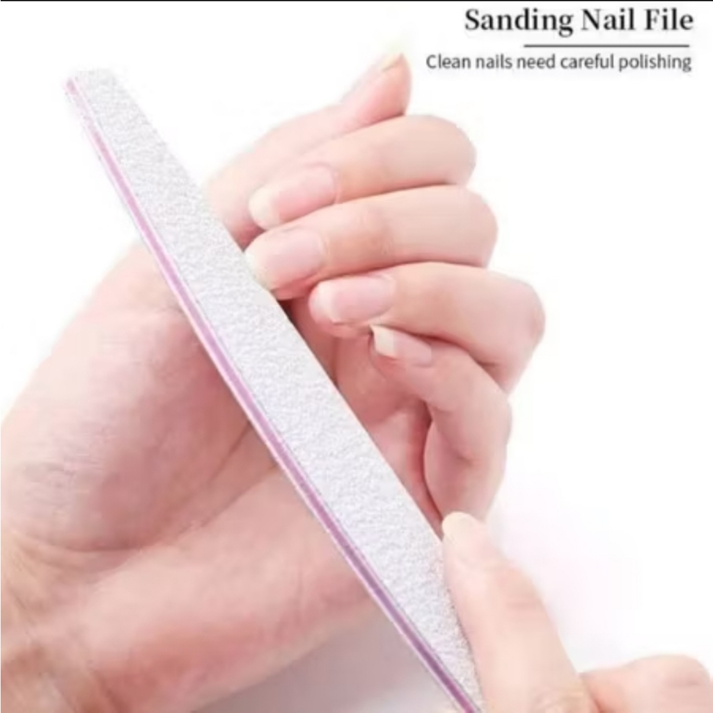 1PCS Kikir Kuku Kasar 2 Sisi Diamond Art Buffer Amplas Alat Asah Nail Perawatan Manicure A171 - Gambar 3