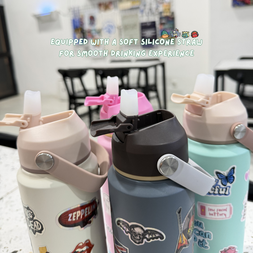 Tumbler BUBS Aesthetic Genz 710ml Botol Minum Stainless Steel Tahan Panas Dingin Vacuum BPA Free Include Stiker foto 4