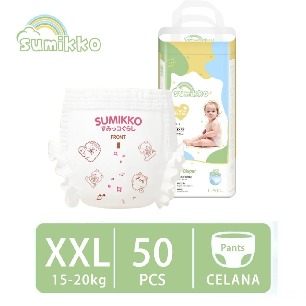 Sumikko Pants Popok Celana/Perekat Premium XXXL50 XXL50 XL50 L50 M50 - Gambar 2